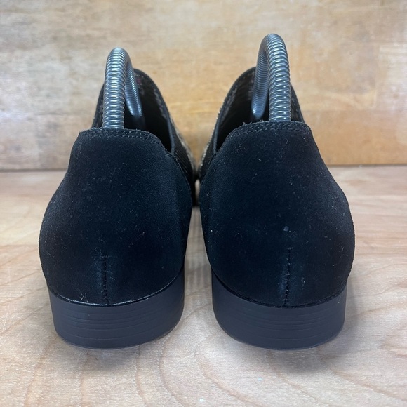 NWOT Skechers Cleo Prep Chic Leopard Knit Womens Size 9 Slip On Shoes Black Tan - Picture 4 of 8